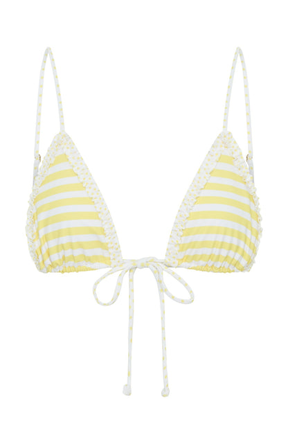 Noosa Bikini Top Lemoncello Stripe