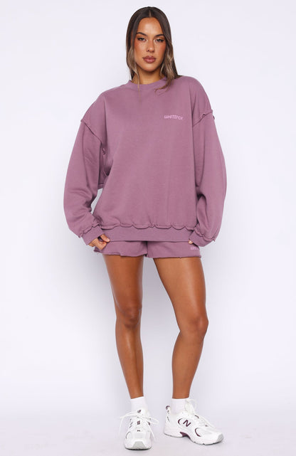 On My Own Terms Lounge Shorts Dusty Plum