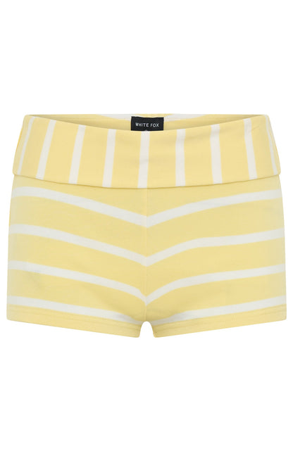You Said Forever Booty Shorts Lemon Stripe